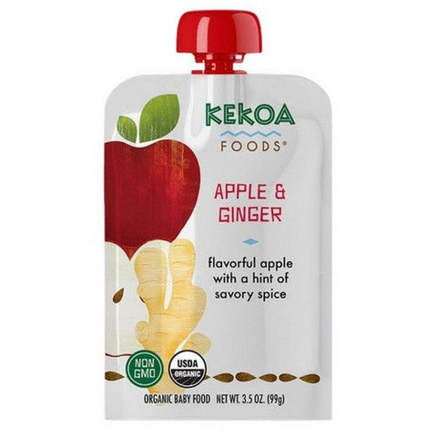 Kekoa, Apple And Ginger Squeeze Pouch, 3.5 Oz(Case Of 6) Kekoa