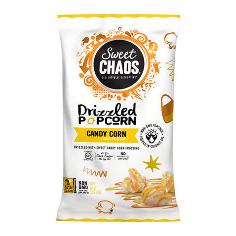 Sweet Chaos, Drizzled Popcorn Candy Corn, 5.5 Oz (Case Of 12) Sweet Chaos