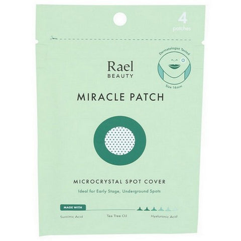 Rael, Beauty Miracle Pimple Patch Microcrystal Spot Cover For Acne, 4 Packets (Case Of 12) Rael