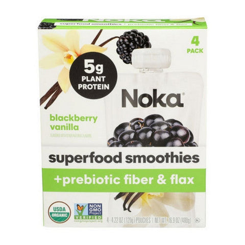 Noka, Blackberry Vanilla Superfood Smoothie, 16.9 Oz(Case Of 6) Noka