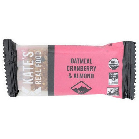 Kates Real Food, Oatmeal Cranberry And Almond Bar, 2.2 Oz(Case Of 12) Kates Real Food