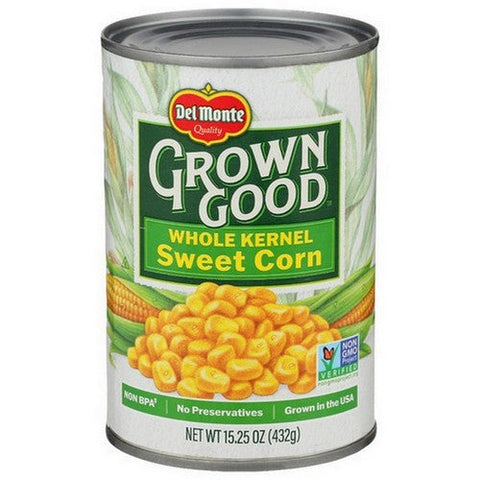 Del Monte, Grown Good Whole Kernel Sweet Corn, 15.25 Oz(Case Of 12) Del Monte