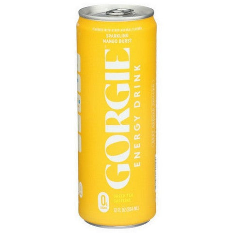 Gorgie, Beverage Energy Sparkling Mango Tango, 12 Oz(Case Of 12) Gorgie
