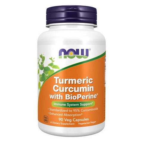Now Foods, Turmeric Curcumin + Bioperine, 90 VegCaps Now Foods