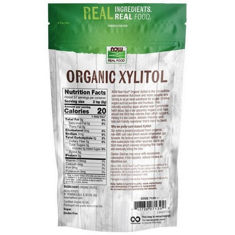 Now Foods, Organic Xylitol, 1 Lb Now Foods
