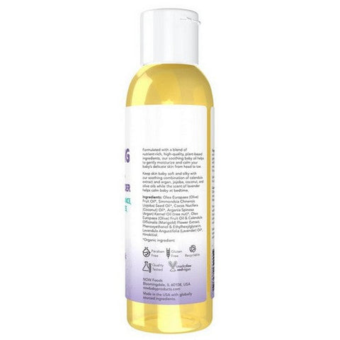 Now Foods, Soothing Baby Oil-Calming Lavender, 4 Oz Now Foods