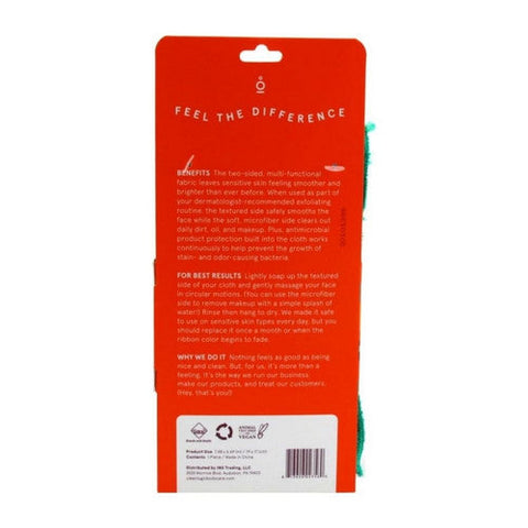 Cleanlogic, Dual Texture Face Cloth, 1 Count Cleanlogic