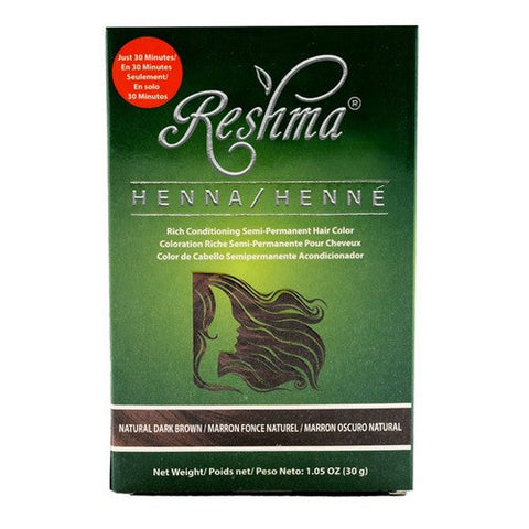 Reshma Beauty, Henna Rich Conditioning Semi Permanent Hair Color Natural Dark Brown, 1.05 Oz Reshma Beauty
