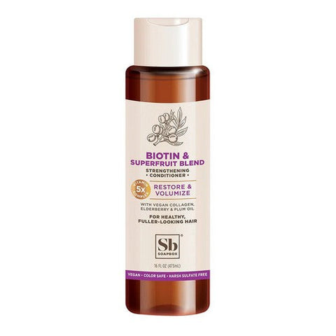 Soapbox, Biotin And Superfruit Restore And Volumize Conditioner, 16 Oz Soapbox