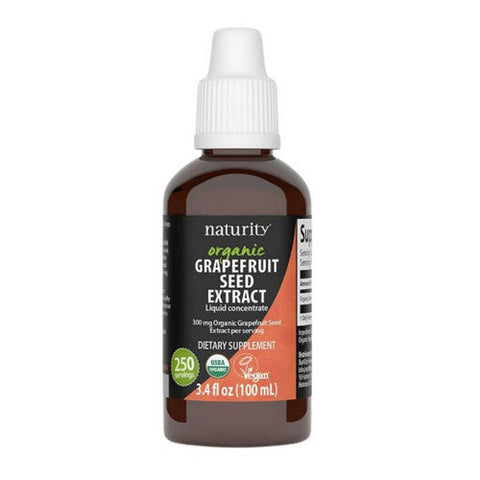 Naturity, Organic Grapefruit Seed Liquid Extract, 3.4 Oz Naturity