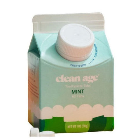 Clean Age, Mint Toothpaste Tabs, 186 Count Clean Age