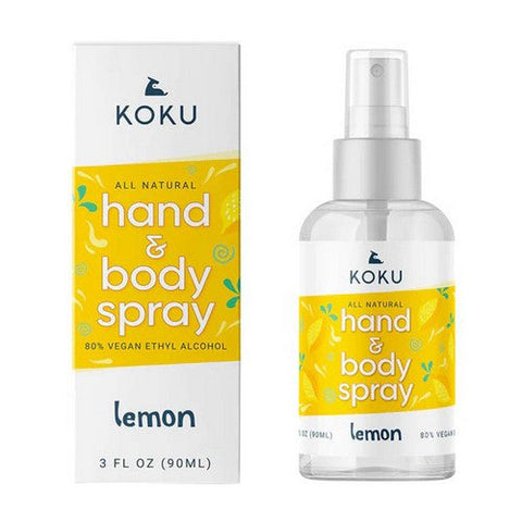 Koku, Hand Body Spray Lemon, 3 Oz Koku