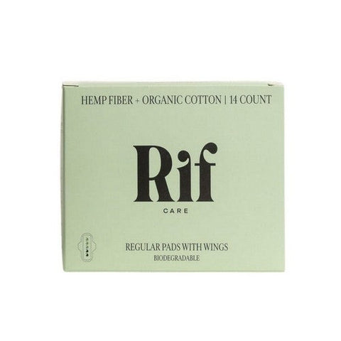 Rif Care, Organic Pads With Wings Regular, 14 Count Rif Care