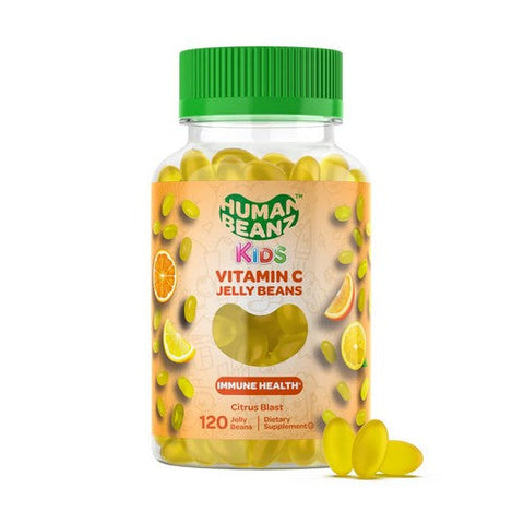 Human Beanz, Kids Vitamin C Jelly Citrus Blast, 120 Count Human Beanz