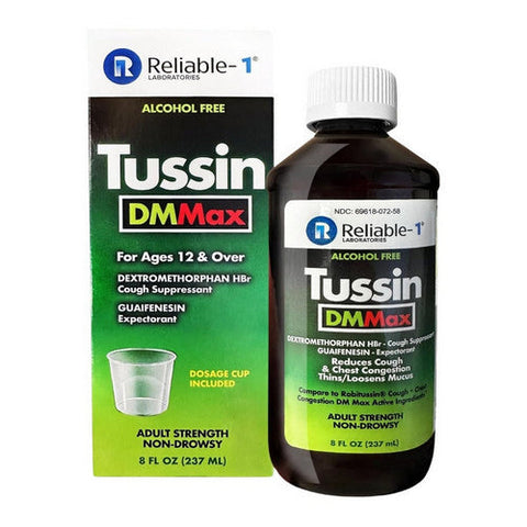 Reliable1, Tussin DM Max, 8 Oz Reliable1