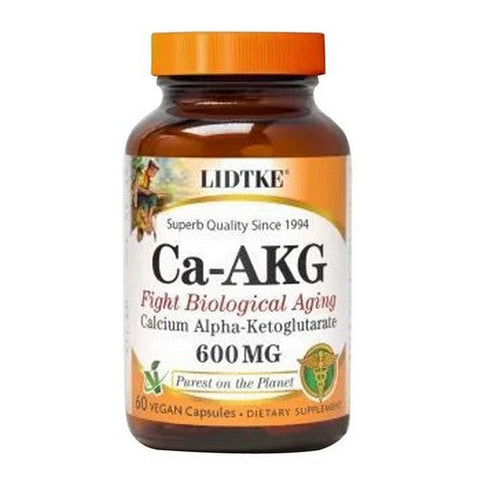 Lidtke, CA AKG Calcium Alpha Ketoglutarate, 600 mg, 60 Caps Lidtke