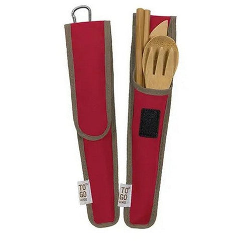 To-Go Ware, Cayenne Red Reusable Repeat Bamboo Utensil, 1 Count To-Go Ware