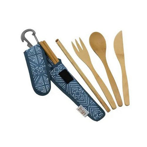 To-Go Ware, Premium Utensil Shibori Moon Print, 1 Count To-Go Ware