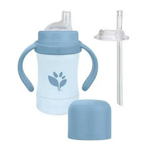 Green Sprouts, Blueberry Sip And Straw Sprout Ware, 6 Oz Green Sprouts