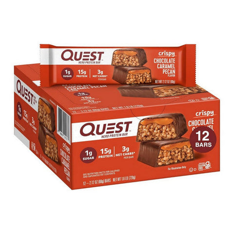 Pure Protein, Hero Protein Bar Chocolate Caramel Pecan, 12 Count Pure Protein