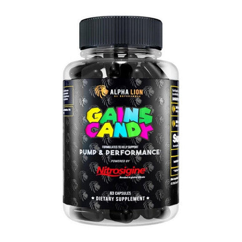 Alpha Lion, Gains Candy Pump Nitrosigine, 60 Capsules Alpha Lion