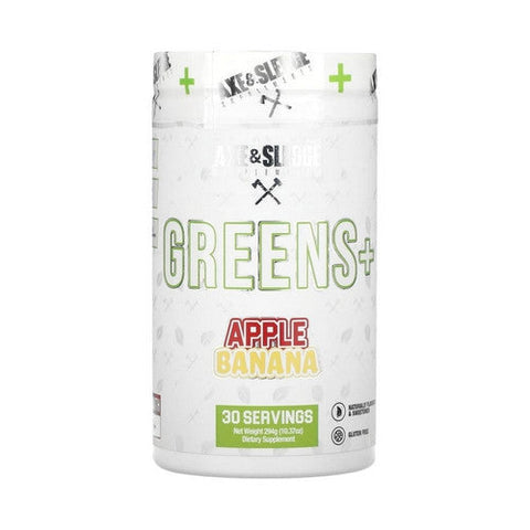 Axe And Sledge, Greens Plus Apple Banana, 294 Grams Axe And Sledge