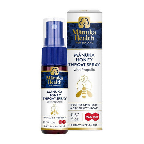 Manuka Health, Manuka Honey Throat Spray With Propolis, 0.67 Oz Manuka Health