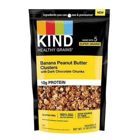 Peanut Butter Dark Chocolate Banana Granola 11 Oz (Case Of 5) by Kind