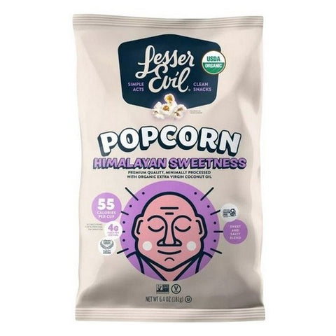 Organic Popcorn Himalayan Sweetness 6.4 Oz (Case Of 12) by Lesser Evil