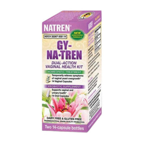 Natren, Gy-Natren Vaginal Health Solution Kit, Two of 14 capsule bottles Natren