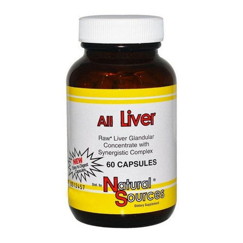 Natural Sources, All Liver, 60 Caps Natural Sources