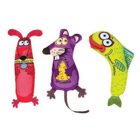 Fat Cat, FAT CAT Classic Appeteasers Catnip Toy, 1 Each / Multi-Color Fat Cat