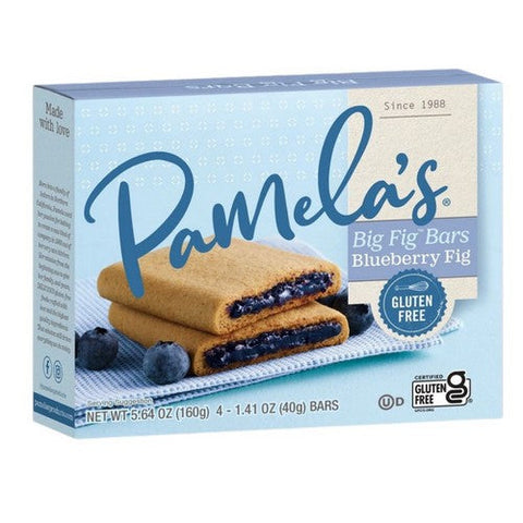 Pamela's Products, Figgies And Jammies Big Fig Blueberry And Fig Bar, 5.64 Oz (Case Of 8) Pamela's Products