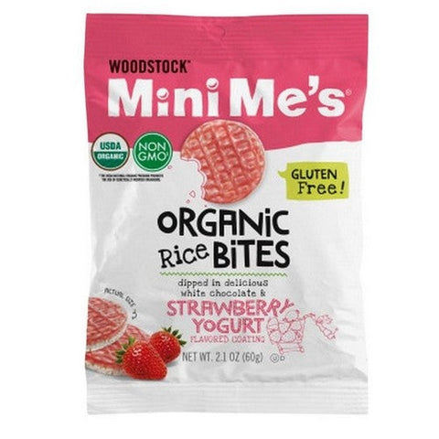 Woodstock, Organic Strawberry Yogurt Rice Bites, 2.1 Oz (Case Of 8) Woodstock