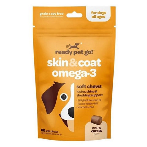 Omega 3 Skin And Coat For Dogs 60 Count by Ready Pet Go!