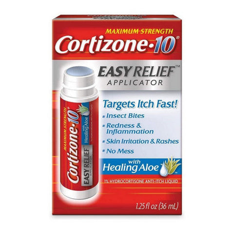 Cortizone-10, Maximum Strength Easy Relief Applicator With Healing Aloe, 1.25 Oz Cortizone-10