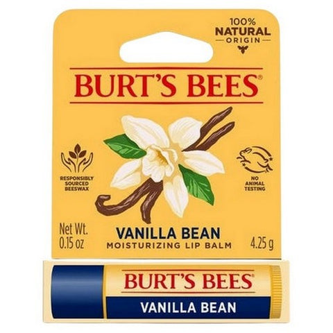 Burts Bees, Vanilla Bean Lip Balm Blister Box, 0.15 Oz Burts Bees