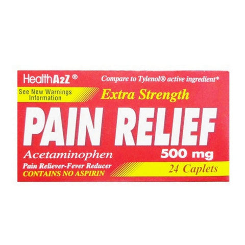 Health A2Z, Extra Strength Pain Relief, 500 Mg, 24 Capsules Health A2Z