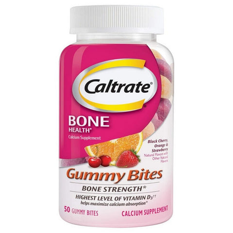 Caltrate, Calcium Supplement Gummy Bites, 50 Count Caltrate
