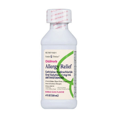 Foster And Thrive, Children's Allergy Relief Cetirizine Hcl, 4 Oz Foster And Thrive