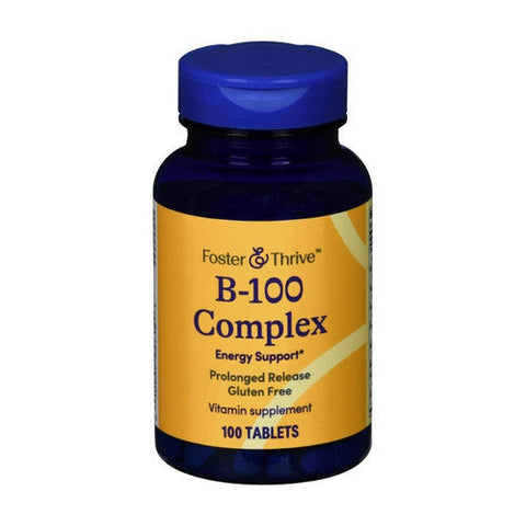 Foster And Thrive, B-100 Complex Prolonged Release, 100 Tabs Foster And Thrive
