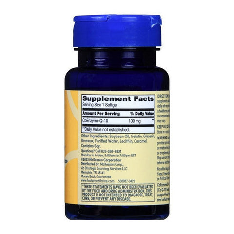 Foster And Thrive, Co Q-10 Rapid Release, 100 Mg, 30 Softgels Foster And Thrive