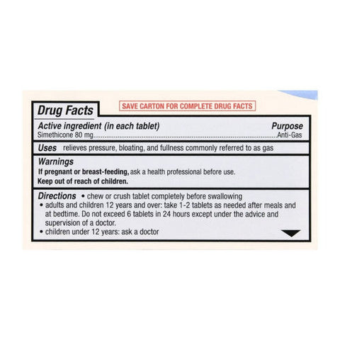 Foster And Thrive, Regular Strength Gas Relief Simethicone Chewable Mint, 36 Tablets Foster And Thrive