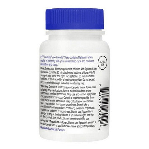 21st Century, Melatonin Childern's Chews, 60 Tabs 21st Century