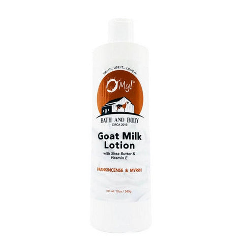 O MY!, Frankincense Myrrh Goat Milk Lotion, 12 Oz O MY!