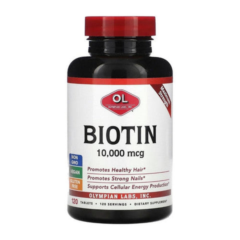Olympian Labs, Biotin, 10000 mcg, 120 Tablets Olympian Labs