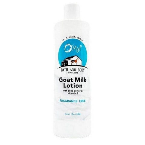 O MY!, Goat Milk Lotion Fragrance Free, 12 Oz O MY!