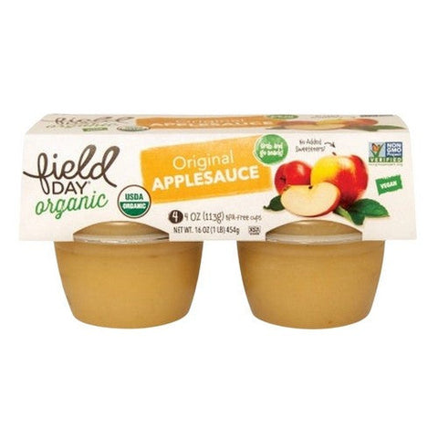 Field Day, Organic Original Grab And Go Apple Sauce, 16 Oz (Case Of 18) Field Day