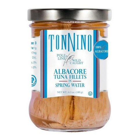 Tonnino, Albacore Tin Flat Spring Water, 6.3 Oz (Case Of 6) Tonnino