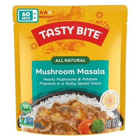 Tasty Bite, Entree Indian Cuisine Mushroom Masala, 10 Oz (Case Of 6) Tasty Bite